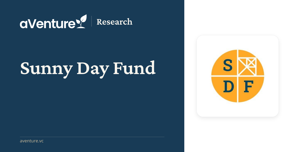 Sunny Day Fund Funding History, Valuation and Investors - aVenture