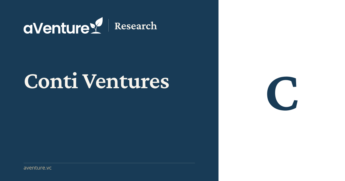 Conti Ventures - aVenture Company Research